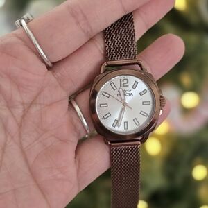 Invicta Women's Brown Mesh Strap Watch